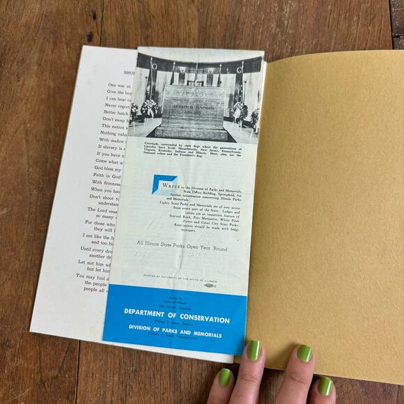 1940s 1950s The Tomb of Abraham Lincoln Springfield Illinois souvenir pamphlets - Picture 13 of 14